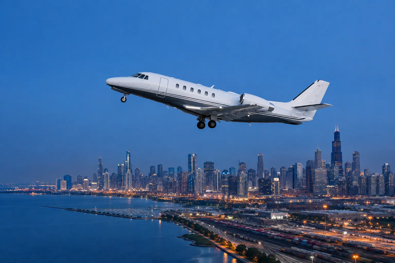 Private jet Chicago to Seattle