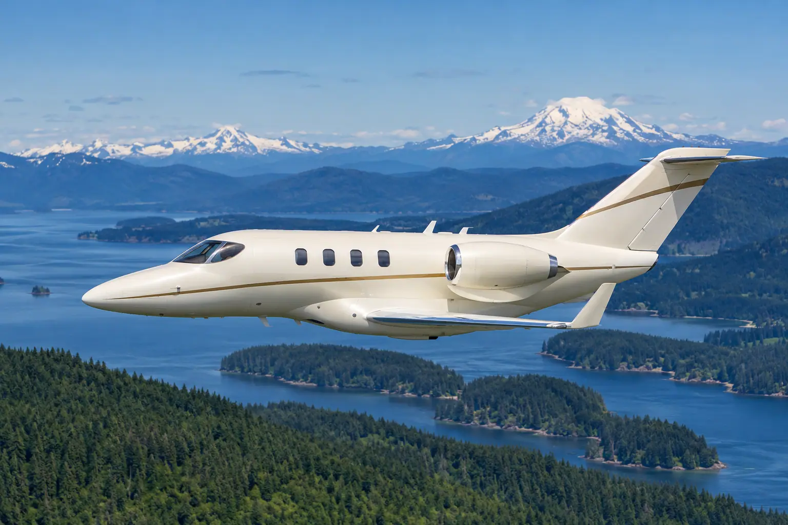 Light jet on the ramp